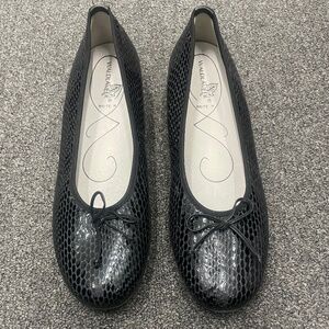 $290 Wandlaufer Patent Leather Ballet Flats Size 12 Women’s